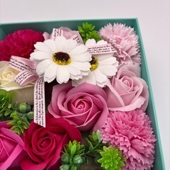 ソープフラワー 入浴剤 バスフレグランス フラワーソープ ギフト ありがとうの画像