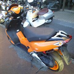 NO.5610　キムコ　スーパー９Ｓ 水冷２サイクルエンジン　前後ディスクブレーキ　オレンジ＆ブラック　☆彡の画像