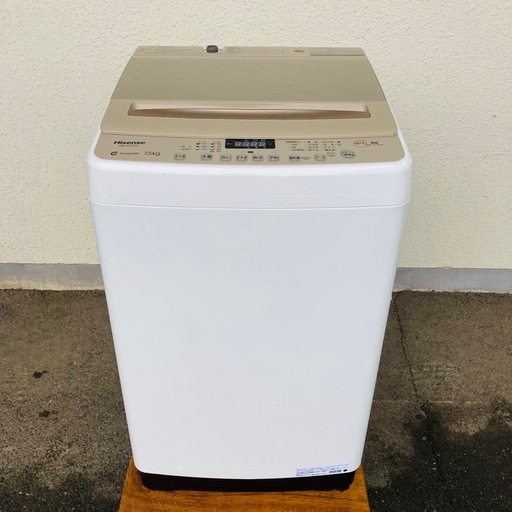 Hisense 全自動電気洗濯機　HW-DG75C 7.5kg 2023年製　動作品