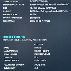 💻 爆速起動！HP ProBook 635 Aero G8【Ryzen5／16GB】13インチ 軽量ノートPC 681の画像