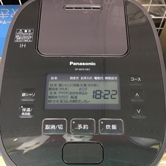 ジャングルジャングル貝塚店　炊飯ジャー　パナソニック　ブラウン　おどり炊き　圧力IH炊飯器　ダイヤモンド竃釜　5.5合　可変圧力　中古　貝塚市　二色浜の画像