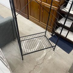 リサイクルショップどりーむ天保山店　No5465 ワードローブ　衣類収納　スチールラック　シンプルでシックなデザイン🎵の画像