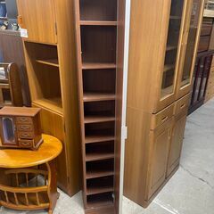 リサイクルショップどりーむ天保山店　No5459 鏡棚　シェルフ　ラック　棚　鏡付き　便利♪　スリムラックの画像