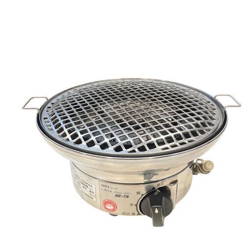 ○SANTA○しちりんガスロースター＆網4枚セット 焼肉・鍋 プロ仕様