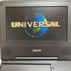 SANYO ポータブルDVDプレーヤー DVD-HP700ND 動作OK リモコン付の画像