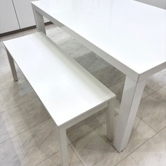 ダイニングテーブル　ベンチセットの画像