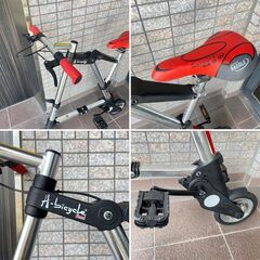 ●A-bicycle Road● 折りたたみ自転車 超小型A型bike キャンプの画像