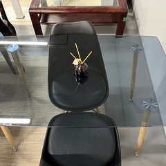 【🤩美品🤩】ガラストップテーブルセットの画像