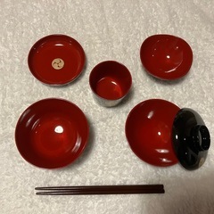 お食い初め食器（女の子）の画像