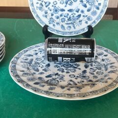 青い花柄の平皿 7枚セット （ 23.5cm ）Tanyo japan　美濃焼の画像