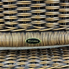 KAZAMA カザマ 籐 ダイニングセット 椅子3脚の画像