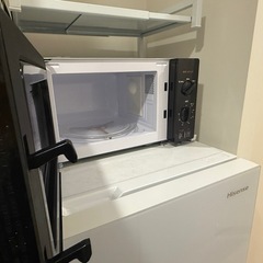 電子レンジ＋レンジ上ラック セットの画像