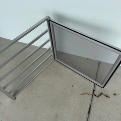 アルミ格子   網戸付きの画像