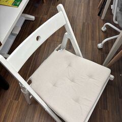 【ジモティー割引あり】【ジャングル守口店】ダイニングセット　ホワイトの画像