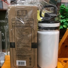 ジャングルジャングル貝塚店　ステンレスボトル　TAKEYA 未使用　雑貨　白　ホワイト　箱付き　貝塚市　二色浜の画像