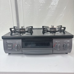 I523 🌈 2024年製の高年式♪ Rinnai 都市ガステーブル  水無し片面焼きグリル  ⭐ クリーニング済の画像