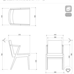 北欧風　オーク　ダイニングテーブルセット　　の画像