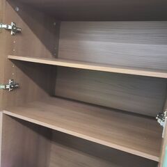 J4001【リユースのサカイ柏店】NITORI　ニトリ　食器棚　レンジ台　フォルムN　RE1860　ミドルブラウン　クリーニング済　参考価格19,490円の画像