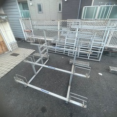 《ジャンク》自転車 ディスプレイスタンド 雛壇 展示台 4段×5つの画像