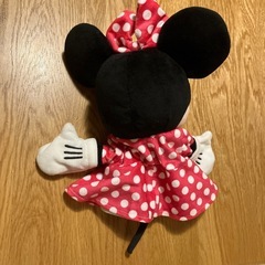 DWE ミニーマウス ぬいぐるみ パペット ピンク 水玉ドレスの画像