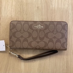 コーチ　シグネチャーブラウン長財布I②【新品未使用】の画像