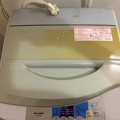 SHAPPコンパクト全自動洗濯機の画像