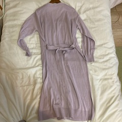 薄手のロングカーディガン　Mサイズ　GU 薄紫　きれい　パープルの画像