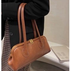 新品未使用｜SALTMINTクラシカルレトロショルダーバッグ　ブラウンの画像