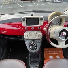 フィアット　500　ツインエアポップ　ターボ　900㏄　ナビ　バックカメラ　2013　の画像