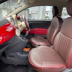 フィアット　500　ツインエアポップ　ターボ　900㏄　ナビ　バックカメラ　2013　の画像