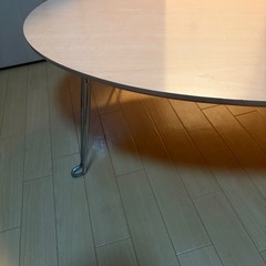 家具 折りたたみテーブル 丸テーブル ローテーブルの画像