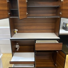 🪵土井インテリヤ工業　レンジボード🪵食器棚　キッチンボード　No.2782UTの画像