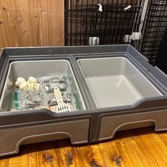 キャットケージ 3段 トイレ付の画像