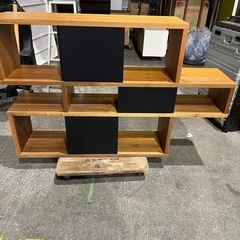 極美品　　木製オープンシェルフ　本棚
の画像