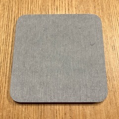 新品未使用　珪藻土　コースター　グレー 2枚セットの画像