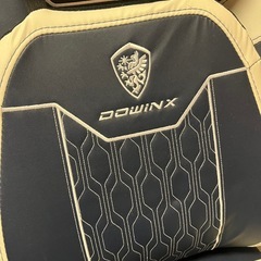 超美品❗️DOWINX ゲーミングチェア ネイビー／ホワイト　別売り座椅子キット付の画像