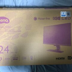 BenQ GW2480 24インチ PC フレームレス モニター（美品）の画像