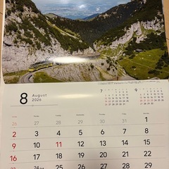 カレンダー　　世界の車窓からの画像