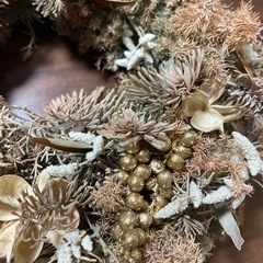 本物の植物使用！豪華なクリスマスリース　の画像