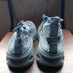 新品 26cm メンズ スニーカー ブルー 厚底 シューズ 普段着 識別番号:【N611-S】の画像