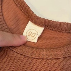 ロンパース 90 ブラウン レース　ベージュ　ベビー服　2枚セット　セット売りの画像