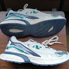 新品 26.5cm メンズ スニーカー ホワイト 厚底 シューズ 普段着 識別番号:【N612-S】の画像