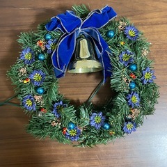 光る！クリスマスリースの画像