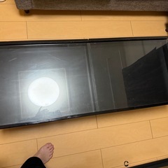 ガラス製　ローテーブル　ローボードの画像