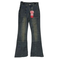 【新品未使用タグ付き】SHEIN フレアパンツ フレアジーンズ XSの画像