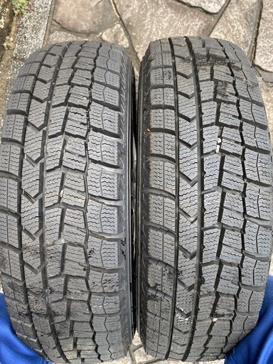 155 65R13 22年　イボ残 溝多め スタッドレス　ダンロップ4本ホイールセット ワゴンR等