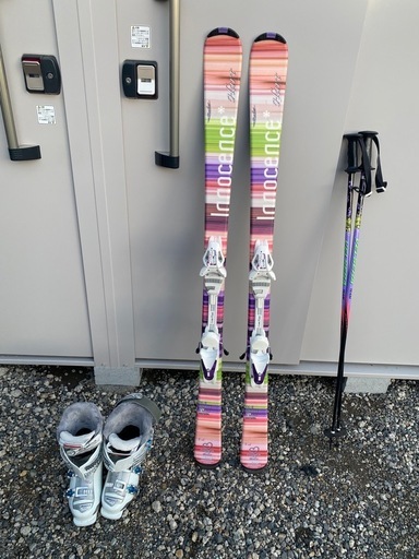 激安‼️美品‼️カービングスキー　レディース　145cm ブーツ23.5cm