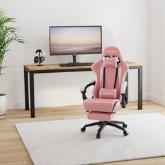 Dowinx ゲーミングチェア (足置き・リクライニング機能付き‼️)の画像