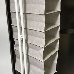 M667　NITORI 吊り収納 プレッソ5段 モカ 28×39×88㎝の画像