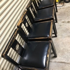 引き取り限定　　和風イス4脚の画像